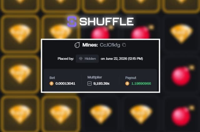 71K Mines Win at Shuffle